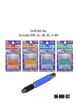 GodHand DBH-SET Precision Drill Bit & Pin Vise Set
